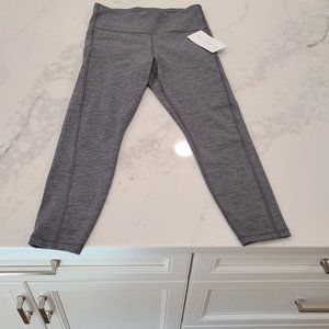 Athleta gray 7/8 long NEW/NEVER WORN/WITH TAGS leggings w/ pockets, size M